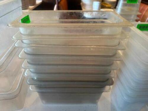 (8) 1/3 SIZE PLASTIC INSERTS.