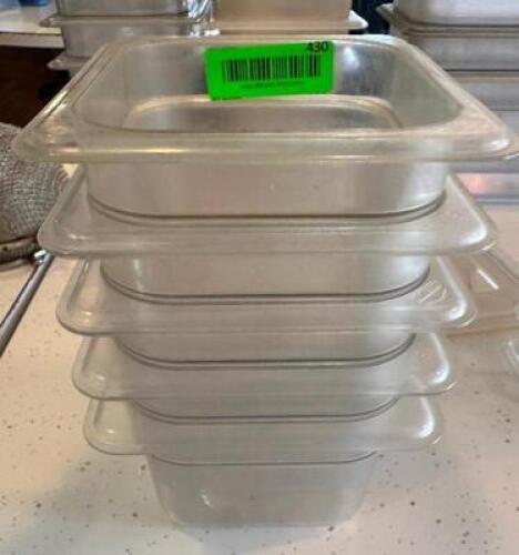 (7) 1/6 SIZE PLASTIC INSERTS.
