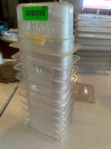 (5) 1/6 SIZE PLASTIC INSERTS.