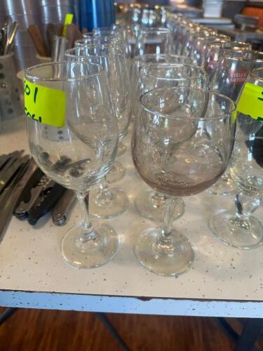 (9) ASSORTED WINE GLASSES