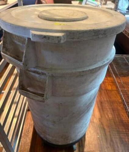 (2) 30 GALLON INGREDIENTS BINS W/ LIDS AND DOLLYS
