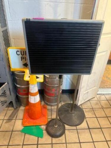 SIGN STAND, EXTRA STAND, AND TRAFFIC CONE