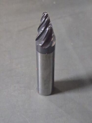 DESCRIPTION: (2) SOLID CARBIDE 15 DEG TAPER FORM BARREL CUTTER END MILL BRAND/MODEL: ACCUPRO 03328275 SIZE: 0.6250" SM END DIA 0.9834" LOC RETAIL$: $5