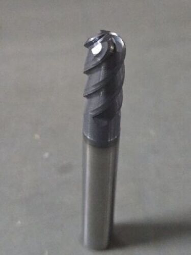 DESCRIPTION: (2) SOLID CARBIDE BALL END MILL BRAND/MODEL: ISCAR 6391370 SIZE: .375" DIA .75" LOC RETAIL$: $258.00 QTY: 2
