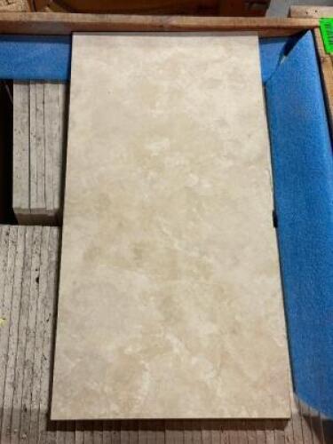 (220) - SQ. FT. OF IVORY LIGHT TRAVERTINE PREMIUM GRADE TILE
