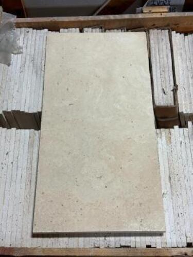 (216) - SQ. FT. OF IVORY LIGHT TRAVERTINE PREMIUM GRADE TILE