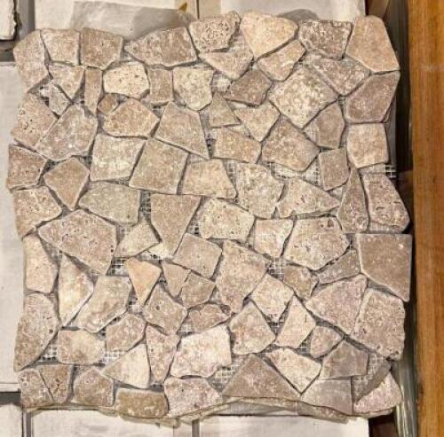(457)- SQUARE FOOT OF PREMIUM INTERLOCKED MESHED MOSIAC