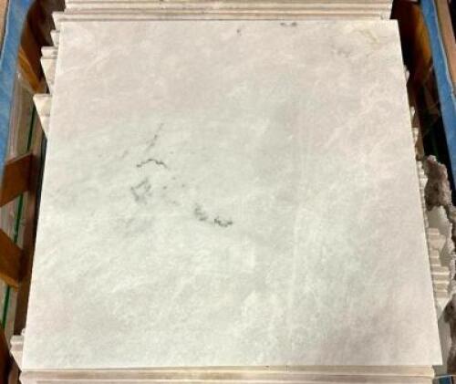 280 SQFT. OF WHITE POLISHED MARBLE TILE