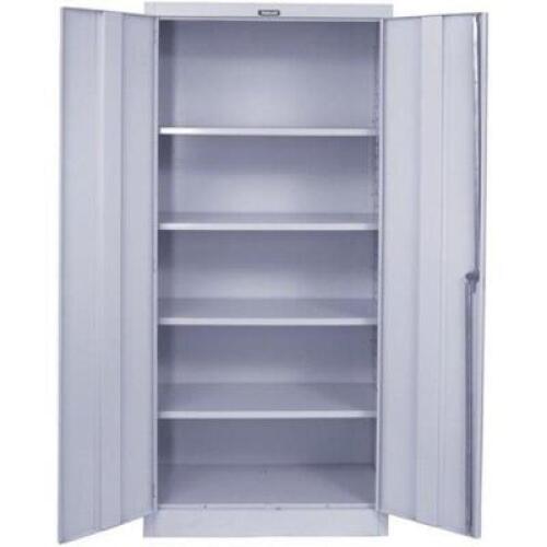 DESCRIPTION: (1) STORAGE CABINET BRAND/MODEL: HALLOWELL/815S24PL-AM INFORMATION: LIGHT GRAY/GREAT CONDITION RETAIL$: 1,233.14 SIZE: 40-1/2"H X 26"W X