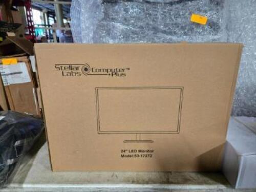 DESCRIPTION: (1) LED BACKLIT COMPUTER MONITOR BRAND/MODEL: STELLAR LABS 83-17272 SIZE: 24" RETAIL$: $174.09 QTY: 1