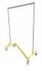 DESCRIPTION: (1) MOBILE GARMENT RACK BRAND/MODEL: GRAINGER/14A059 INFORMATION: STEEL/Z-BASE/HOLDS UP TO: 24 GARMENTS RETAIL$: 231.00 SIZE: 72"H X 24"D