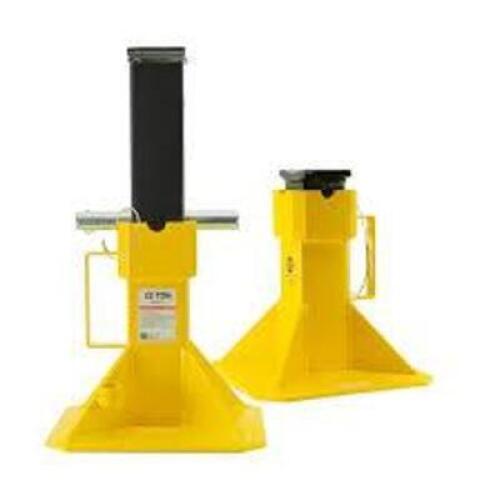 DESCRIPTION: (1) SET OF (2) HEAVY DUTY JACK STANDBRAND/MODEL: ESCO #10455INFORMATION: YELLOW, STEEL, 22 TON CAPACITYRETAIL$: $250.00 EAQTY: 1