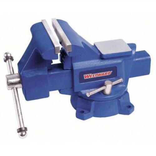 DESCRIPTION: (1) COMBINATION VISE BRAND/MODEL: WESTWARD #10D710 INFORMATION: STD DUTY, COVERED, 4 1/2 IN JAW FACE WD, 4 IN MAX JAW OPENING, SERRATED R