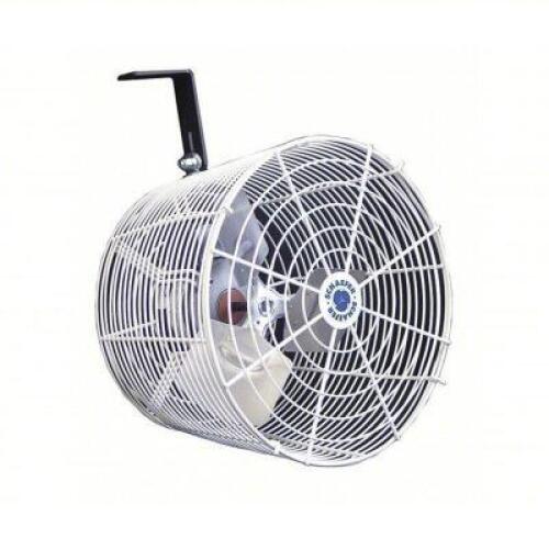 DESCRIPTION: (1) STANDARD DUTY INDUSTRIAL FAN BRAND/MODEL: SCHAEFER #6ALD4 INFORMATION: 1,470 CFM, 115/230V AC, 1/10 HP MOTOR HP SIZE: 12" RETAIL$: $3