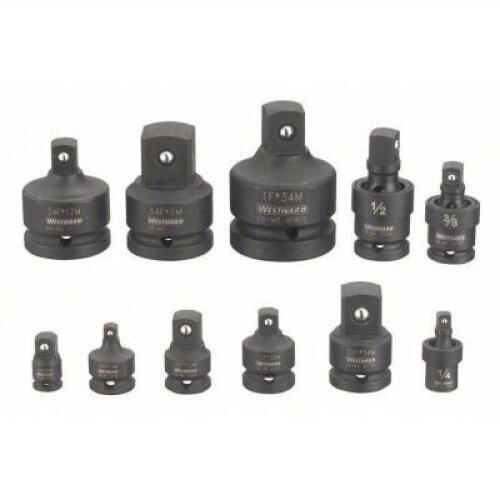 DESCRIPTION: (1) IMPACT SOCKET ADAPTER SET BRAND/MODEL: WESTWARD #45KG87 INFORMATION: BLACK OXIDE RETAIL$: $152.98 EA QTY: 1