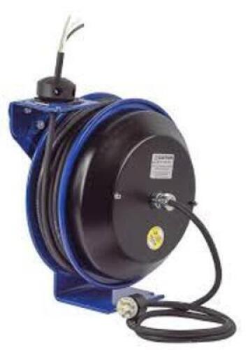 DESCRIPTION: (1) REEL CORDBRAND/MODEL: COXREELS #EZ-PC13-5012-XINFORMATION: BLUE, 12 GAUGESIZE:&nbsp;12 AWG X 50'RETAIL$: $592.99 EAQTY: 1
