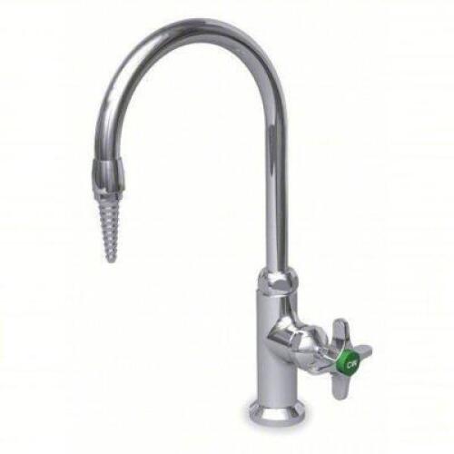 DESCRIPTION: (1) GOOSENECK LABORATORY FAUCET BRAND/MODEL: WATERSAVER FAUCET COMPANY #2DCH8 SIZE: Watersaver, Chrome Finish, 2.2 gpm Flow Rate, Manual
