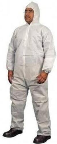 DESCRIPTION: (1) CASE OF (25) ELASTIC WAIST COVERALLS BRAND/MODEL: PRO-SAFE #68994169 INFORMATION: WHITE SIZE: MEDIUM RETAIL$: $57.48 EA QTY: 1