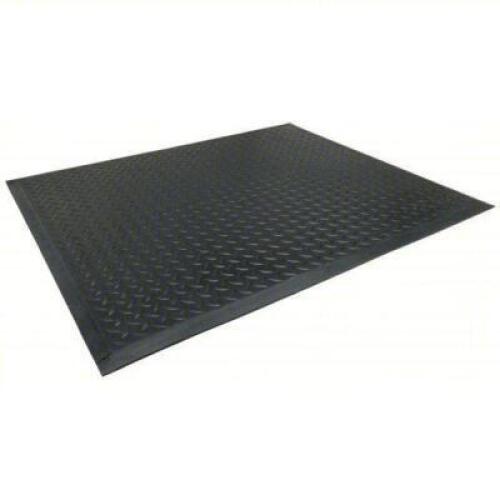 DESCRIPTION: (1) ANTI FATIGUE MAT BRAND/MODEL: NOTRAX #3UM41 SIZE: Diamond Plate, 3 ft x 31 in, 1/2 in Thick, Black, Rubber, Beveled Edge RETAIL$: $57