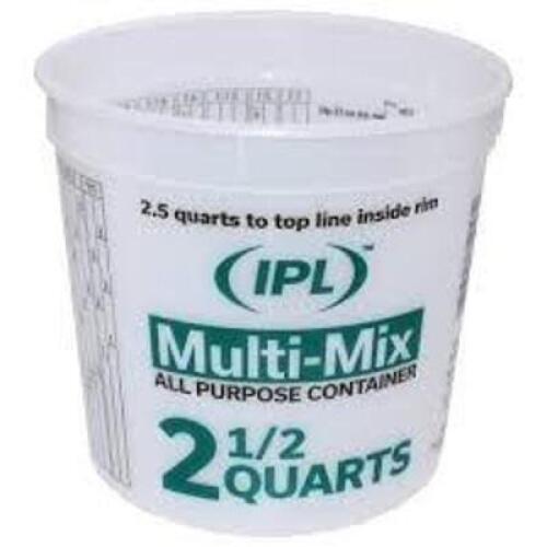 DESCRIPTION: (1) CASE OF (24) ALL PURPOSE MIXING CONTAINER BRAND/MODEL: IPL MULTI-MIX SIZE: 2.5 QT RETAIL$: $150.00 EA QTY: 1