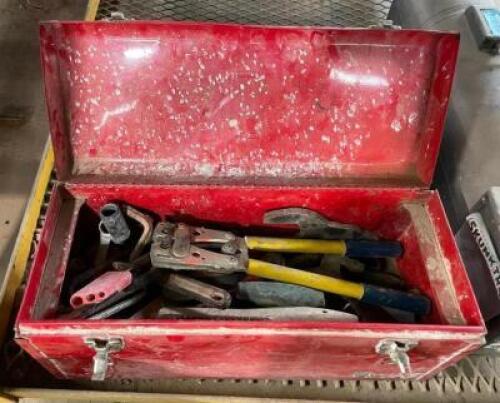 TOOL BOX WITH ASSORTED TOOLS