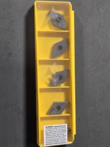 DESCRIPTION: (5) CERAMIC TURNING INSERTS BRAND/MODEL: KENNAMETAL DNMA432T0820 KY3500 RETAIL$: $160.75 QTY: 5