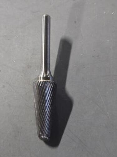 DESCRIPTION: (4) SOLID CARBIDE CONE BUR BRAND/MODEL: WESTWARD 19D780 SIZE: 3/16" RETAIL$: $262.39 QTY: 4