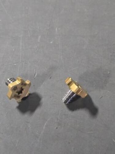 DESCRIPTION: (6) T-SLOT REPLACEABLE MILLING TIPS BRAND/MODEL: TUNGALOY 6864071 SIZE: 1/2" DIA 1/8" DOC RETAIL$: $383.94 QTY: 6