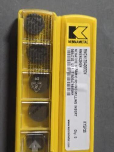 DESCRIPTION: (20) CERAMIC TURNING INSERTS BRAND/MODEL: KENNAMETAL RNGN 120400EGN RETAIL$: $480.20 QTY: 20