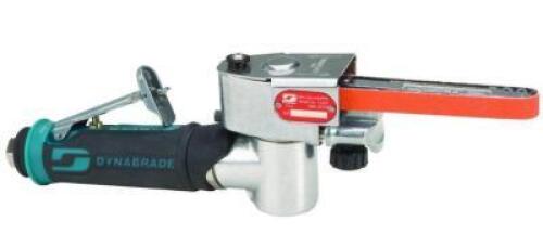 DESCRIPTION: (1) ABRASIVE BELT TOOL BRAND/MODEL: DYNABRADE/15003 INFORMATION: 0.4 hp 25,000 RPM Pneumatic Motor, 7 Degree Offset | For 1/8"-1/2" (3-13