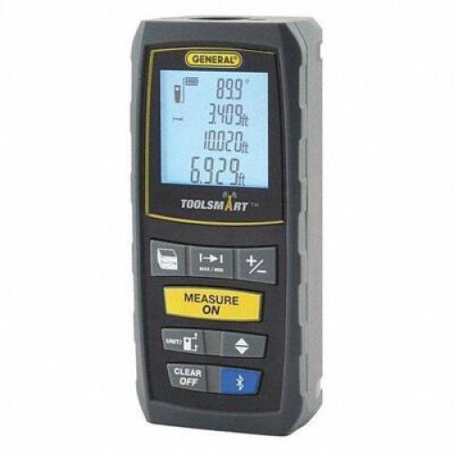 DESCRIPTION: (2) LASER DISTANCE METER BRAND/MODEL: GENERAL/TS01 INFORMATION: MAX MEASURING DISTANCE: 100FT RETAIL$: $106.99/EA QTY: 2