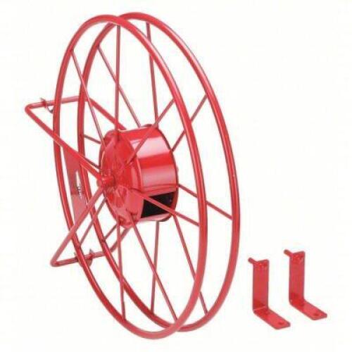 DESCRIPTION: (1) WALL MOUNT FIRE HOSE REEL BRAND/MODEL: 6CLX8 INFORMATION: 100' OF 1 1/2' HOSE CAPACITY RETAIL$: $205.99 SIZE: 33 in x 7 1/2 in x 26 i