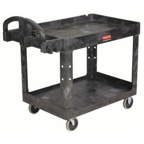 DESCRIPTION: (1) UTILITY CARTBRAND/MODEL: RUBBERMAID/FG452088BLARETAIL: $301.84SIZE: 25 1/2" X 44" X 39"QTY: 1