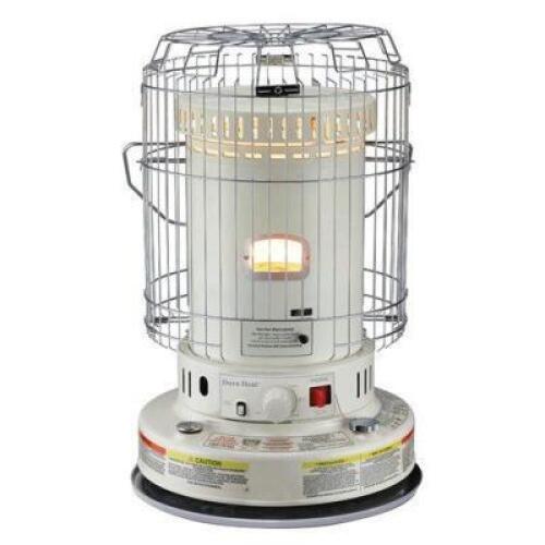 DESCRIPTION: (1) DURAHEAT TOWER HEATER BRAND/MODEL: DURAHEAT/YHZ10001 INFORMATION: HEAT: 300 SQ-FT/23,800 BTU RETAIL$: 213.00 SIZE: 27"H X 18.75"W X 1