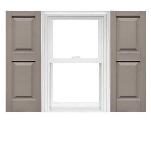 DESCRIPTION: (2) RAISED SHUTTER PANELBRAND/MODEL: MID AMERICAINFORMATION: CLAY #002SIZE: 14-3/4" X 59"RETAIL$: $62.31 TOTALQTY: 2