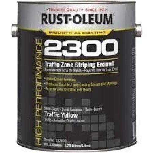 DESCRIPTION: (1) TRAFFIC ZONE STRIPING ENAMEL BRAND/MODEL: RUST-OLEUM 2300 INFORMATION: YELLOW SIZE: 1 GALLON RETAIL$: $189.25 EA QTY: 1