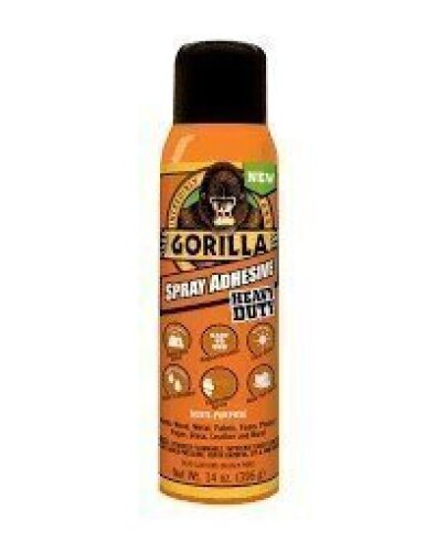 DESCRIPTION: (4) SPRAY ADHESIVE BRAND/MODEL: GORILLA HEAVY DUTY SIZE: 14 OZ RETAIL$: $12.98 EA QTY: 4