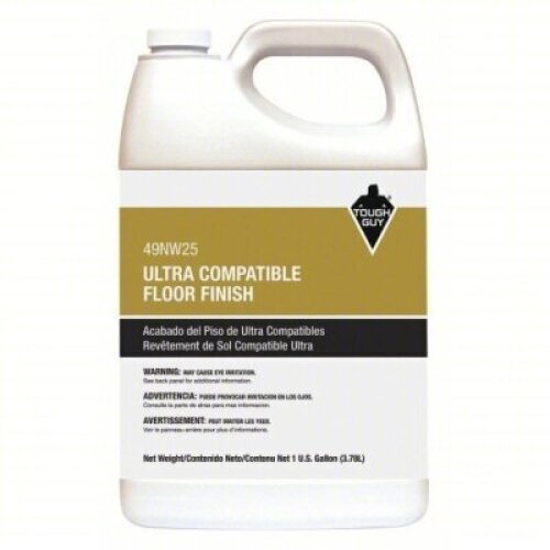 DESCRIPTION: (2) ULTRA COMPATIBLE FLOOR FINISH BRAND/MODEL: TOUGH GUY #49NW25 SIZE: 1 GALLON RETAIL$: $31.55 EA QTY: 2
