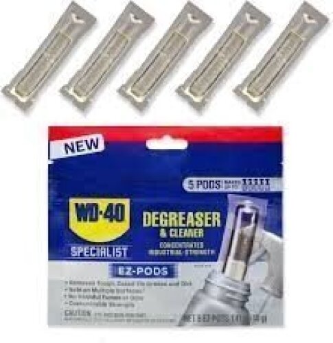 DESCRIPTION: (6) DEGREASER AND CLEANER PODS BRAND/MODEL: WD-40 SIZE: 5.64 OZ RETAIL$: $11.99 EA QTY: 6