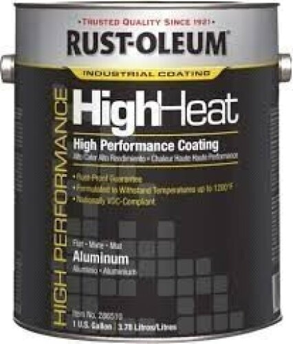 DESCRIPTION: (2) HEAVY DUTY HIGH HEAT COATING BRAND/MODEL: RUST-OLEUM INFORMATION: ALUMINUM SIZE: 1 GALLON RETAIL$: $163.00 EA QTY: 2