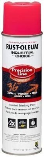 DESCRIPTION: (4) LINE MARKING PAINT BRAND/MODEL: RUST-OLEUM INFORMATION: pink SIZE: 17 OZ RETAIL$: $7.05 EA QTY: 4