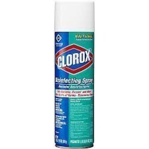 DESCRIPTION: (6) DISINFECTING SPRAY BRAND/MODEL: CLOROX SIZE: 19 OZ RETAIL$: $10.95 EA QTY: 6