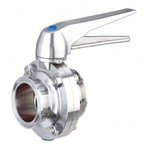 DESCRIPTION: (1) BUTTERFLY VALVE BRAND/MODEL: VNE #53CT96 SIZE: 2 in Pipe Size, Clamp, 145 psi Max. Pressure (CWP), 304 Stainless Steel, Lever RETAIL$