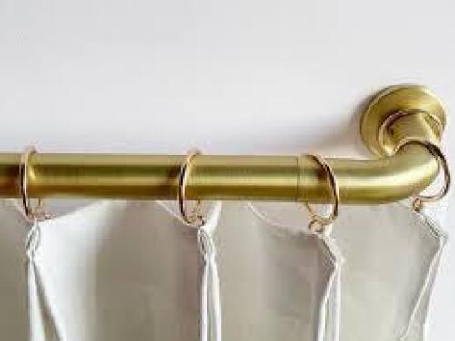 DESCRIPTION: (1) CURTAIN ROD INFORMATION: GOLD SIZE: SEE INSPECTION QTY: 1