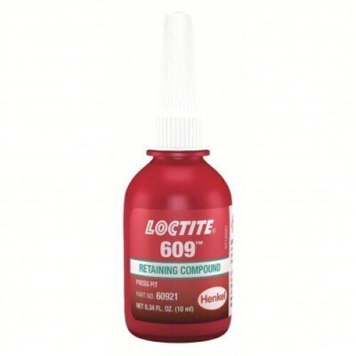 DESCRIPTION: (3) RETAINING COMPOUND BRAND/MODEL: LOCTITE 609 SIZE: 1.69 FL OZ RETAIL$: $62.00 EA QTY: 3