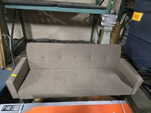 DESCRIPTION: (1) COUCH INFORMATION: GREEN, 3 SEATER QTY: 1