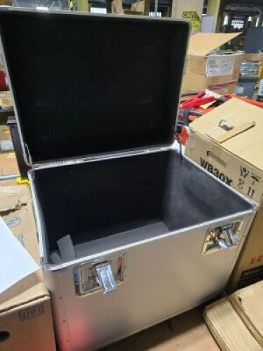 DESCRIPTION: (1) LOCKING STORAGE CASEINFORMATION: METAL, SILVERSIZE: APPROX 22" X 17" X 19"RETAIL$: $69.99 EAQTY: 1