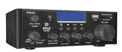 DESCRIPTION: (1) HI-FI MINI AMPLIFIER BRAND/MODEL: PTLE HOME PVA3U SIZE: 60 WATT RETAIL$: $215.99 QTY: 1