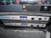 DESCRIPTION ELECTRONICS CABINETS W/ CONTENTS. ADDITIONAL INFORMATION SHURE BLX4R, SOUNDWEB BLU-50, JUICE GOOSE IP SERIES WEB BASED POWER CONTROLLER, W - 7