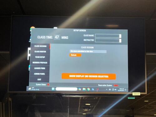 DESCRIPTION 42" FLAT SCREEN MONITOR W/ WALL MOUNT. SIZE 42" LOCATION GYM QTY 1